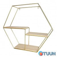 Полка настенная шестиугольник XL 480*420*120мм (D) SW-00001638