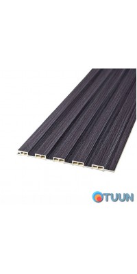 Decorative WPC wall strip graphite 3000x150x9mm SW-00001871