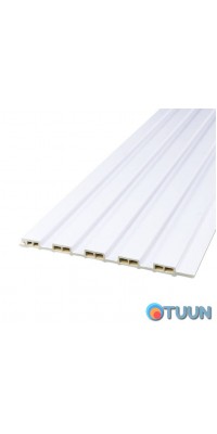 Decorative WPC wall strip white 3000x150x9mm SW-00001866