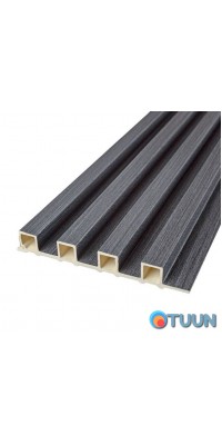 Decorative WPC wall strip graphite 3000x160x23mm SW-00001529