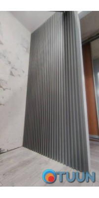 Decorative WPC wall strip steel gray 3000x160x23mm SW-00001528
