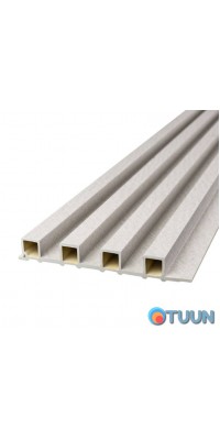 Decorative WPC wall strip light gray 3000x160x23mm SW-00001860