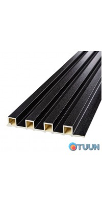 Decorative WPC wall strip anthracite 3000x160x23mm SW-00001532