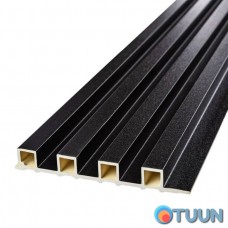 Decorative WPC wall strip anthracite 3000x160x23mm SW-00001532