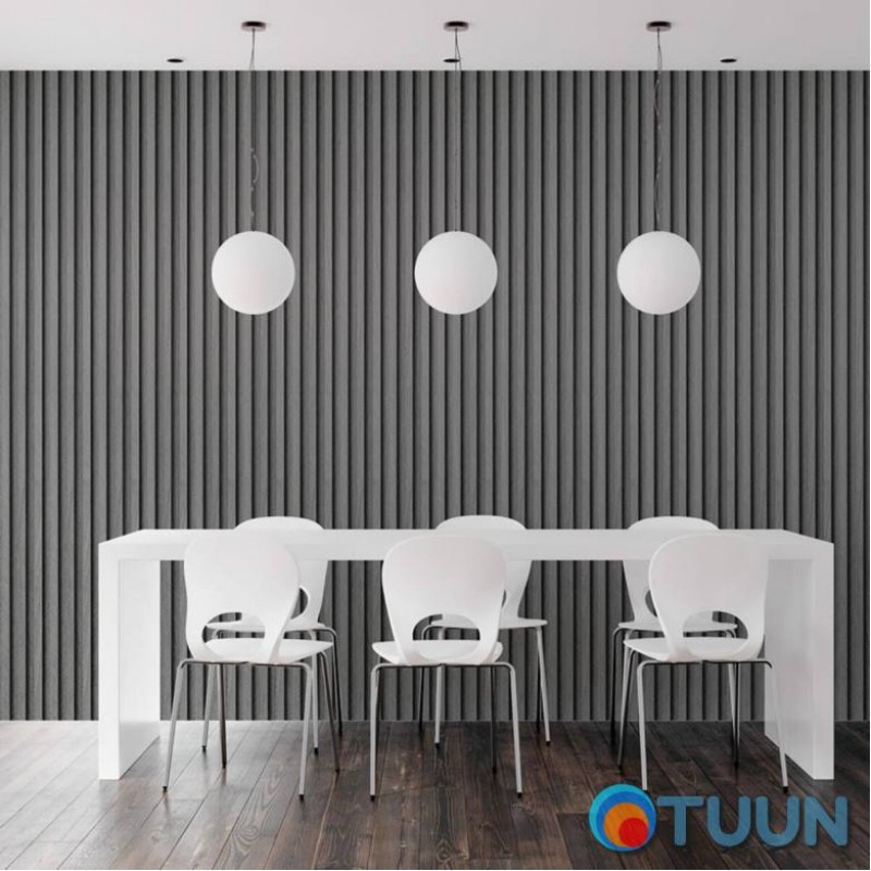 Decorative WPC wall strip coal 3000x160x23mm SW-00001534