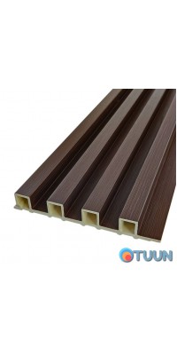 Decorative WPC wall batten walnut 3000x160x23mm SW-00001535