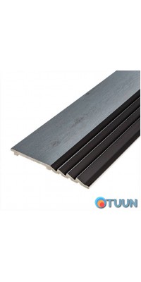 Decorative strip PS gray wood with black 2900x160x11mm SW-00002149-