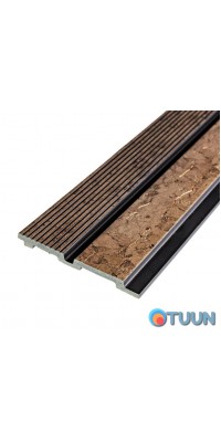 Decorative strip PS brown with gold veins 2900x120x12mm SW-00001749