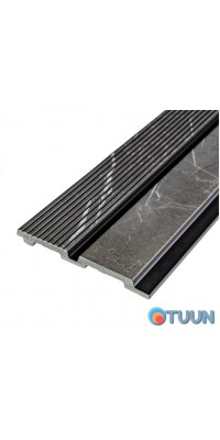 Decorative strip PS gray marble 2900x120x12mm SW-00001751