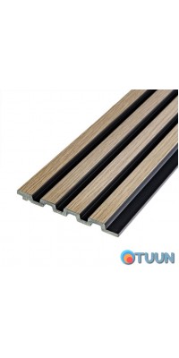 Decorative strip PS oak with graphite 2900x120x11mm SW-00001738