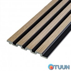 Decorative strip PS oak with graphite 2900x120x11mm SW-00001738