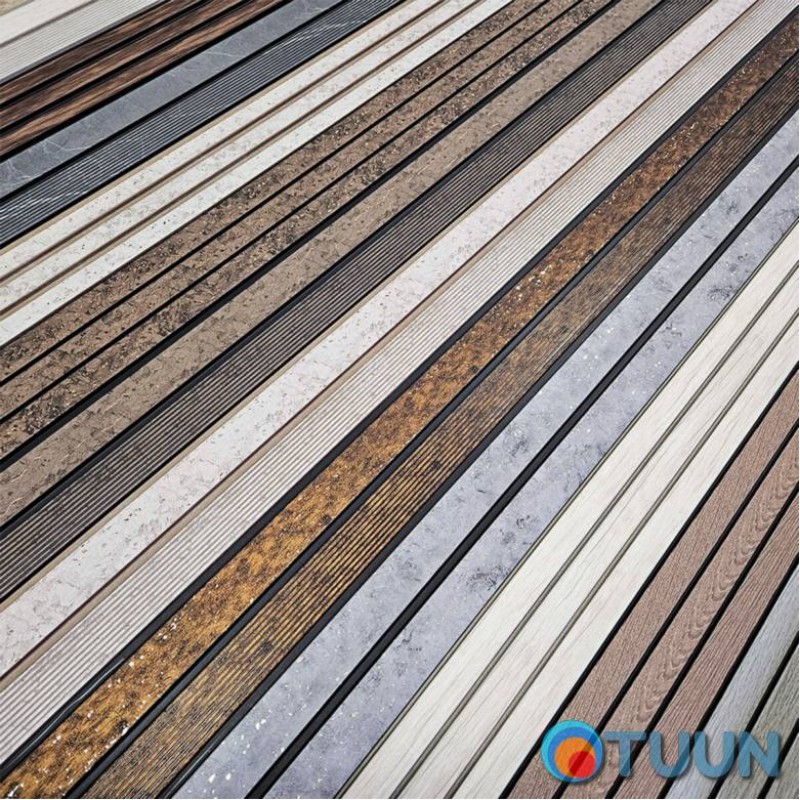 Decorative strip PS oak with graphite 2900x120x11mm SW-00001738