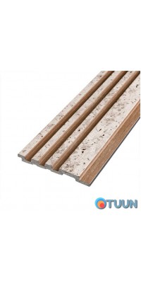 Decorative strip PS light marble with gold inclusions 2900x120x11mm SW-00002141-