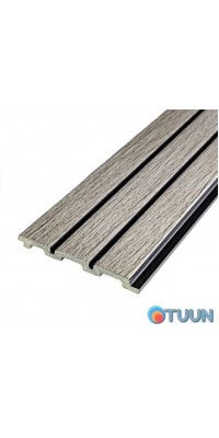Decorative strip PS light gray oak 2900x120x12mm SW-00001740
