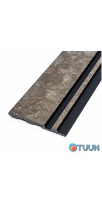 Decorative strip PS gray-brown with gold inclusions 2900x116x12mm SW-00002138