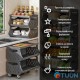 Universal five-tier storage rack 60*30*123cm SW-00002261