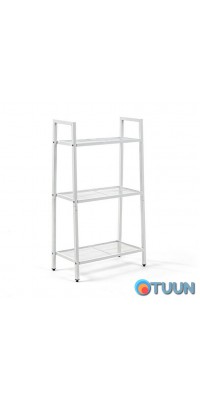 Three-tier metal shelving unit, white, 60*33*110cm, SW-00002103