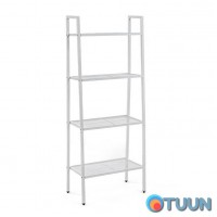 Four-tier metal shelving unit, white, 60*35*148cm, SW-00002104 Four-tier metal shelving unit, white, 60*35*148cm, SW-00002104