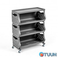 Стелаж універсальний для зберігання триярусний 60*30*77см SW-00002259