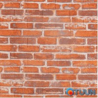 Декоративная 3D панель под рыжий Екатеринославский кирпич, самоклейка 700x770x3мм (044-3) SW-00000696