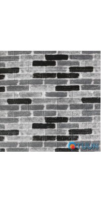 Self-adhesive 3D panel for gray brick Ekaterinoslav 700x770x3mm (342-3) SW-00001147