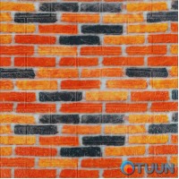 Самоклеюча 3D панель під бежево-коричневу цеглу катеринослав 700х770х3мм (047-3m) SW-00001440