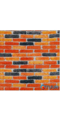 Self-adhesive 3D panel for beige-brown brick Ekaterinoslav 700x770x3mm (047-3m) SW-00001440