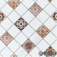 Самоклеющаяся виниловая плитка 600х600х1,5мм, цена за 1 шт. (СВП-214) Глянец SW-00000520