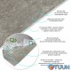 Self-adhesive vinyl tile in a roll gray marble 3000x600x2mm Gloss SW-00001286