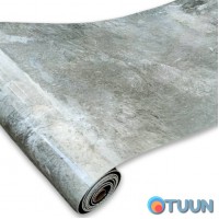 Самоклеящаяся виниловая плитка в рулоне серый мрамор 3000х600х2мм Глянец SW-00001286