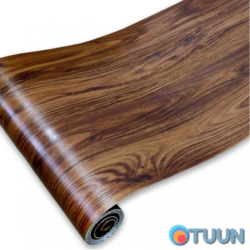 Self-adhesive vinyl tile in a roll chestnut 3000x600x2mm Mat SW-00001178