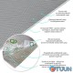 Self-adhesive vinyl tile in a roll 0.6*3m*2mm Mat SW-00002039