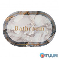 Moisture-absorbing rug marble "Bathroom" 38*58CM*3MM (D) SW-00001569 Moisture-absorbing rug marble "Bathroom" 38*58CM*3MM (D) SW-00001569