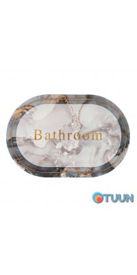 Moisture-absorbing rug marble "Bathroom" 38*58CM*3MM (D) SW-00001569