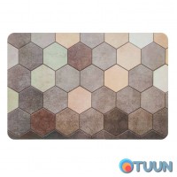 Влагопоглощающий коврик шестиугольники 38*58CM*3MM (D) SW-00001571