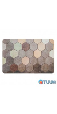 Moisture-absorbing mat hexagons 38*58CM*3MM (D) SW-00001571